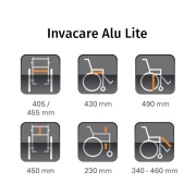 Invacare Alu Lite Transit Wheelchair