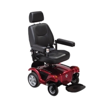 Rascal P312 Turnabout Power Chair Manual Post Red